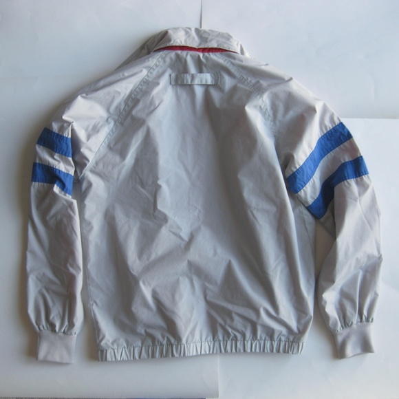 Vintage 90s hidden hood sleeve stripe coat - Picture 4 of 7